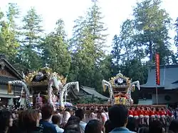 Akimatsuri (festival de otoño) en el santuario