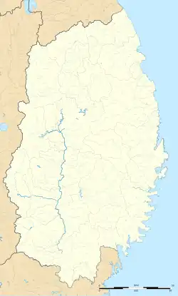 Hachimantai ubicada en Prefectura de Iwate