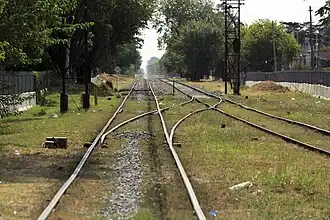 Detalle de las vías del Ramal Mercedes