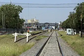 Detalle de las vías del Ramal Mercedes