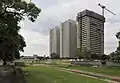 Las tres torres en la Avenida Intendente Mestre Norte son edificios residenciales.