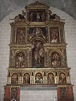 Retablo de San Miguel de la catedral de Jaca (en el mismo templo se conservan otros notables retablos).