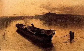 Crepúsculo en el lago Trasimeno