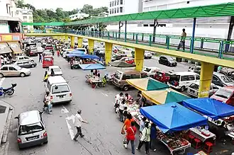 Una calle en Kota Kinabalu