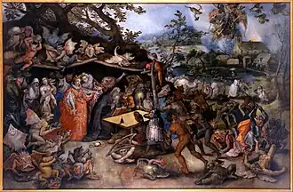 Brueghel de Velours, Tentaciones de San Antonio Abad