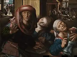 Jan Sanders van Hemessen: La compañía disoluta en un burdel (1545-1550).