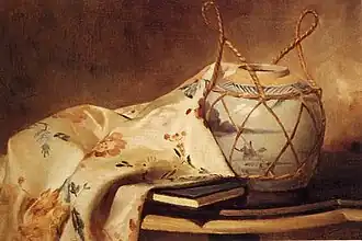 Jarrón y manta sevillana.