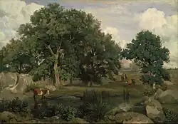 Bosque de Fontainebleau, de Corot, 1846.