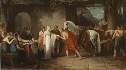 Boda germánica, 1787, versión pequeña en Múnich, 55,9 cm × 98,7 cm