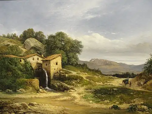 Vista de Taillefer tomada desde la costa de Sassenage (1837), La Tronche, museo Hébert.