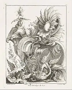 Diseño Rocaille con Figura China de Jean Mondon (1736)