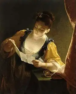 Niña leyendo una carta, París, Museo del Louvre.