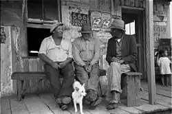 Conversación en la tienda general, cerca de Jeanerette, Luisiana, 1938