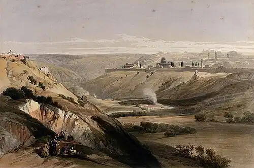 6. Jerusalén desde la carretera que conduce a Betania.