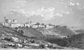 Estampa titulada "Jerusalén vista desde el Monte Sion", 1845.[10]​
