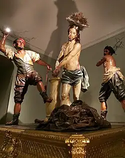 Jesús en la columna, obra de 1777.