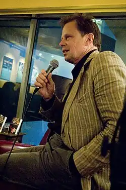 Joe Boyd en la presentación de su libro ''White Bicycles'' en el Ancienne Belgique Café de Bruselas (Bélgica).
