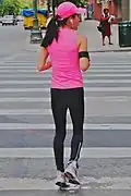 Mallas para correr como ropa de abrigo.