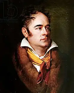 Retrato de un hombre mirando al infinito.