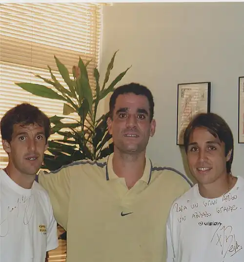 Lesiones en el Padel. Javier de la Nuez con Fernando Belasategui y Juan Martin