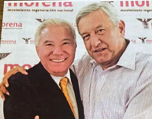 Juan Salgado Brito y Andrés Manuel López Obrador 2011