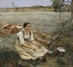 El labrador en reposo, de Jules Bastien-Lepage, 1881.