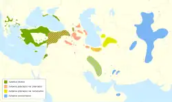 Distribución de Juniperus excelsa complex