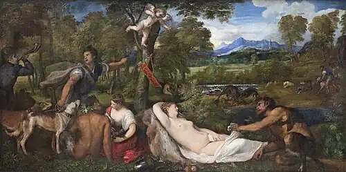 Venus del Pardo Óleo sobre lienzo, 196 x 385 cm, Museo del Louvre, París.