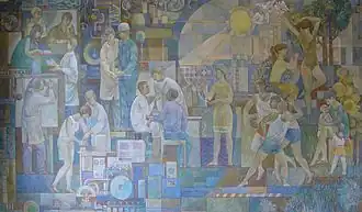 Mural en la antigua República Democrática Alemana.