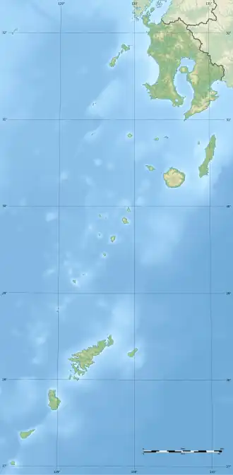 Islas Tokara ubicada en Prefectura de Kagoshima