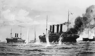 Enfrentamiento entre el Kaiser Wilhelm der Grosse contra el HMS Highflyer en 1914