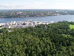 Vista norte hacia Loudden y Lidingö