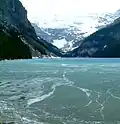 El lago Louise congelado en 2006.
