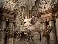 Apoteosis de San Carlos Borromeo en la Karlskirche (Viena), de Alberto Camesina, siglo XVIII.