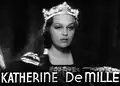 Presentación de Katherine DeMille en el reclamo de la película.