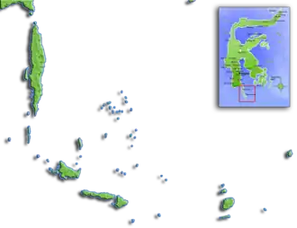 Mapa de situación de las islas