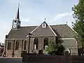 Iglesia reformada en la aldea de Kerbuurt.