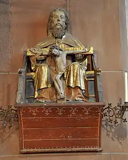 Gnadenstuhl de San Valentín de Kiedrich, siglo XIV.