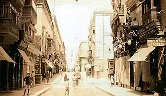 Kingsway, La Valeta en la década de 1910.