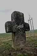 Cruz de conciliación cerca de Kleinrettbach, Alemania.