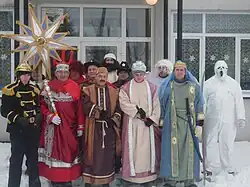 Estrella de Moravia presente en los cantores de villancicos navideños en 2010.