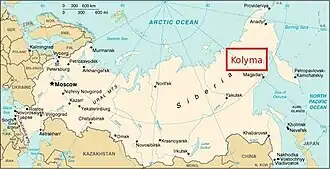 Región de Kolimá en Rusia