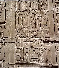 Relive de instrumentos quirúrgicos. Kom Ombo.