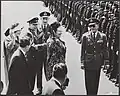 La Reina Juliana en una visita a la Ciudad de México junto con el presidente Adolfo López Mateos; 1964.