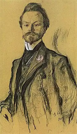 Retrato de Konstantín Balmont, 1905