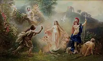 El Juicio de Paris, circa 1880