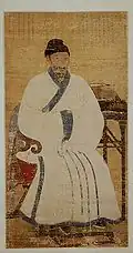 El sabio llamado Yi Jehyeon (1287-1367) durante la dinastía Goryeo.