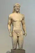 Otro kuros del Ptoión, expuesto en el Museo Arqueológico Nacional de Atenas.