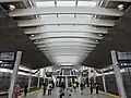 LAX/Metro Transit Center platform on opening day