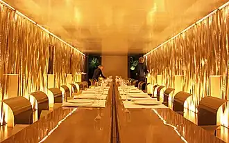 Comedor principal del restaurante Les Cols, Olot.